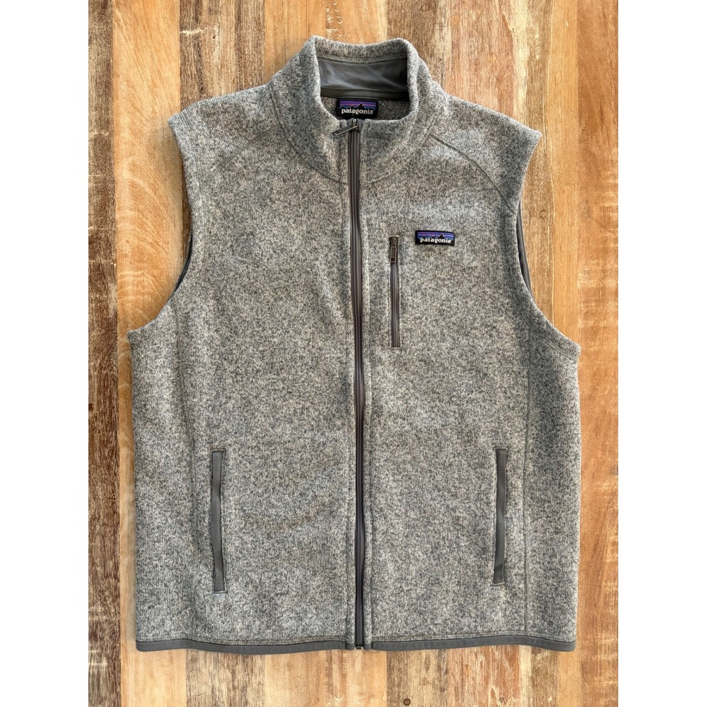 Patagonia Mens Better Sweater Full Zip Fleece Vest Grey STY25881 Size L